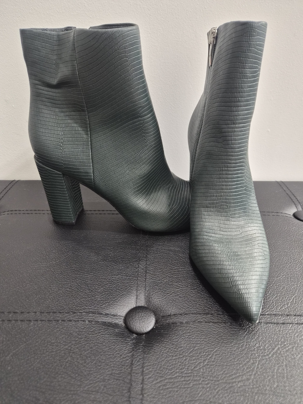 Marc Fisher Dark Green Ankle Boots- Worn Once!